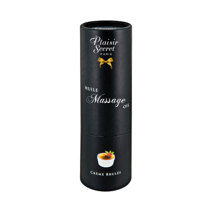 Ulei de masaj Plaisir Secret Creme Brulee, aromă cremă de zahăr ars, vegan, 59 ml