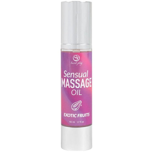 Ulei de masaj SECRET PLAY Sensual Massage Oil - Exotic Fruits, cu efect hidratant, aromă de fructe exotice, 50 ml