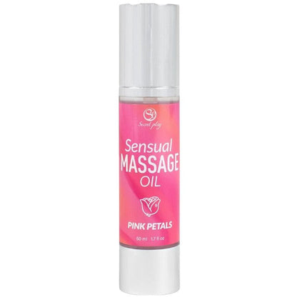 Ulei de masaj SECRET PLAY Sensual Massage Oil - Pink Petals, cu efect hidratant, aromă de trandafir, 50 ml