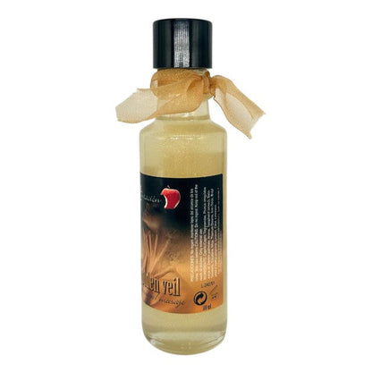 Ulei de masaj TENTACION Golden Veil, formulă specială cu particule strălucitoare aurii, 100 ml