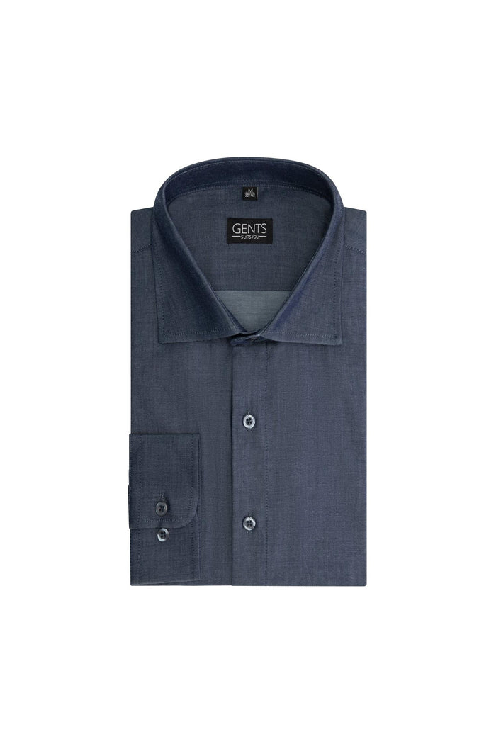 Uni denimblauw