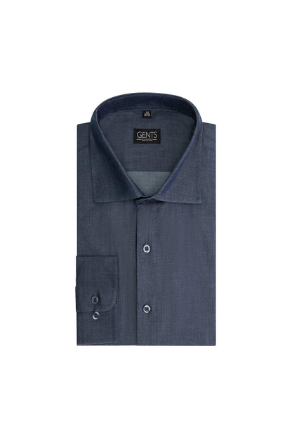 Uni denimblauw