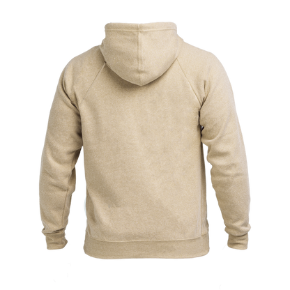 The REP Fitness Unisex Zip Hoodie in Heather Stone/Black back