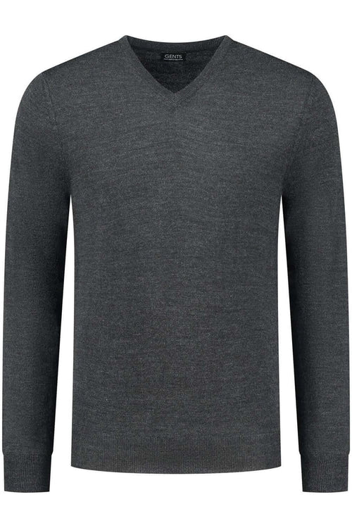 V-neck merinoblend antra