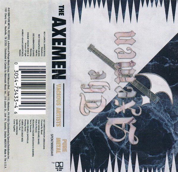VARIOUS ARTISTS - THE AXEMEN (*NEW/SEALED, 1988, Pure Metal Records) Bride, Whitecross, Daniel Band, Force 3, Novella +