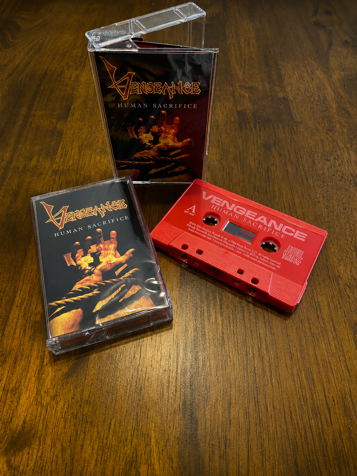 VENGEANCE - 'HUMAN SACRIFICE' 35TH ANNIVERSARY REMASTER (CASSETTE TAPE) 2023