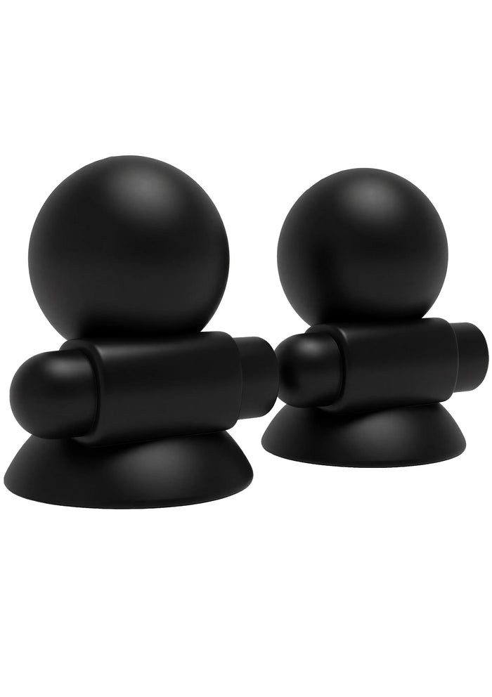 Ventuze vibratoare pentru sfârcuri TABOOM Vibrating Nipple Suckers, 7 funcții de vibrație, rezistente la apă, negru