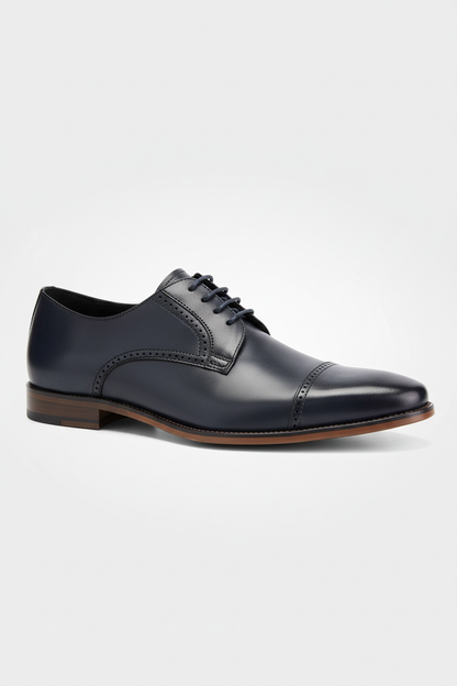 Veterschoen cap toe navy