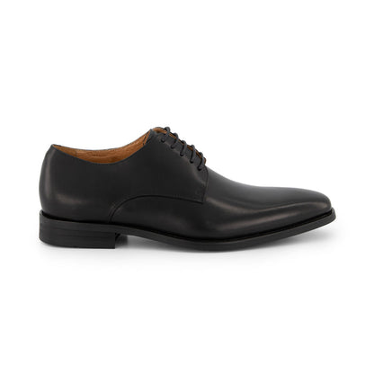 Veterschoen glad zwart