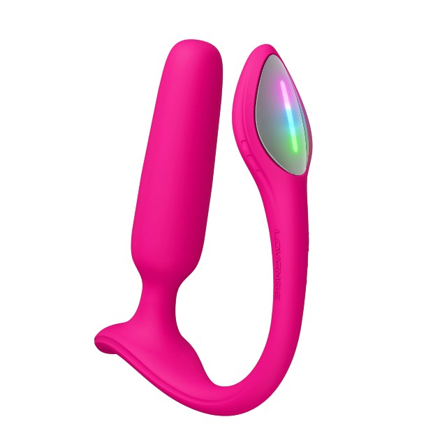 Vibrator anal LOVENSE Lush Anal, control prin aplicație, din silicon medical, până la 7500 vibrații pe minut, culoare roz