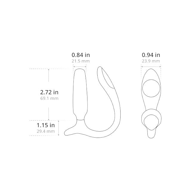 Vibrator anal LOVENSE Lush Anal, control prin aplicație, din silicon medical, până la 7500 vibrații pe minut, culoare roz