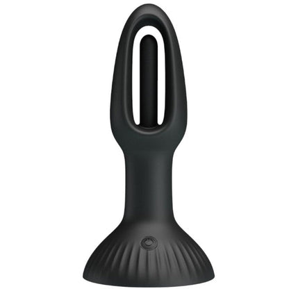 Vibrator anal PRETTY LOVE Hubert, cu 7 funcții de mișcări ritmice, din silicon, rezistent la apă, diametru 4 cm, negru