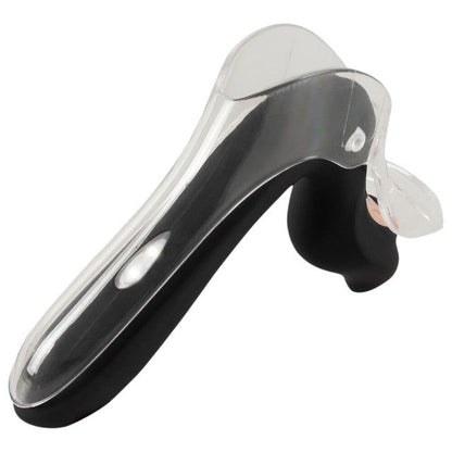 Vibrator BAD KITTY Vibrating Speculum, în formă de specul cu lumină LED, 10 funcții de vibrație, lungime 13.7 cm, negru