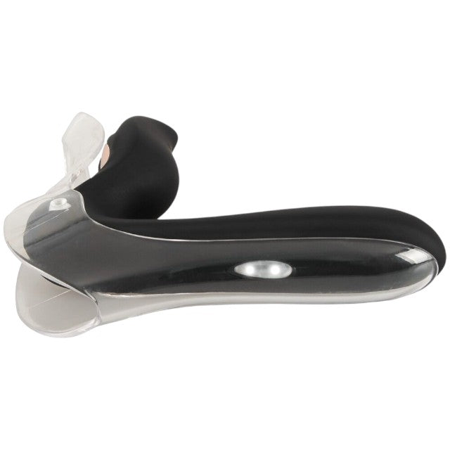 Vibrator BAD KITTY Vibrating Speculum, în formă de specul cu lumină LED, 10 funcții de vibrație, lungime 13.7 cm, negru
