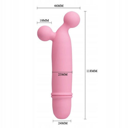 Vibrator bullet PRETTY LOVE Goddard, pentru stimularea clitorisului, 10 funcții de vibrație, din silicon, roz deschis