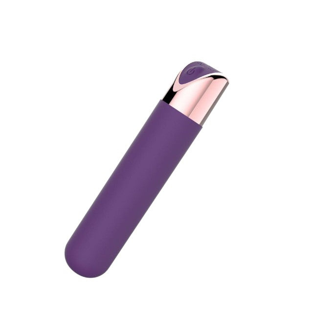 Vibrator bullet TOYZ4LOVERS Power Pocket Unforgettable Moments, 10 funcții de vibrație, 9 cm, mov