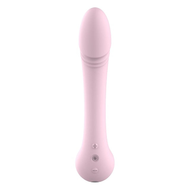 Vibrator DREAMTOYS Amour Lea Flexible Vibe, din silicon moale și flexibil, 10 funcții de vibrație, lungime 22.1 cm, roz