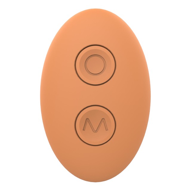 Vibrator dublu DREAMTOYS Glam Couples Vibrator, control prin telecomandă, 7 funcții de vibrație, culoare portocaliu