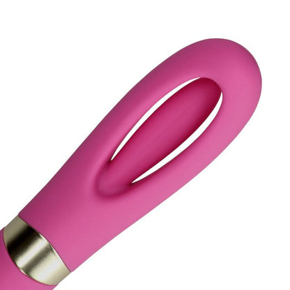 Vibrator dublu LOVELINE Double-Sided Flapping and G-Spot Vibrator, cu funcție de lovituri ritmice, 20 funcții de vibrație, roz