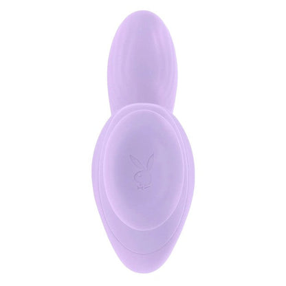 Vibrator dublu PLAYBOY Rev Me Up, cu mâner ergonomic, pentru stimulare clitoris și punctul G, 8 funcții de vibrație, mov