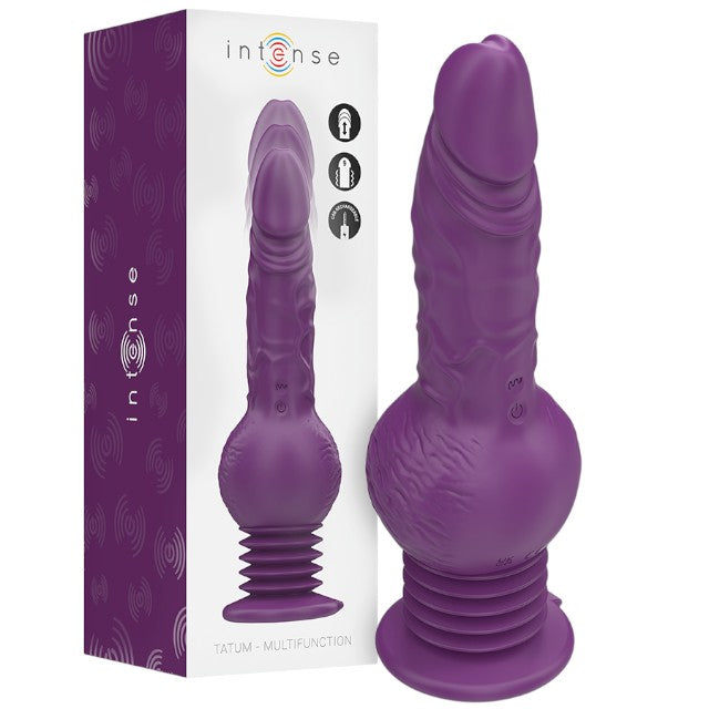 Vibrator INTENSE Tatum Multifunction, cu funcție de penetrare automată, 9 funcții de vibrație, rezistent la apă, mov