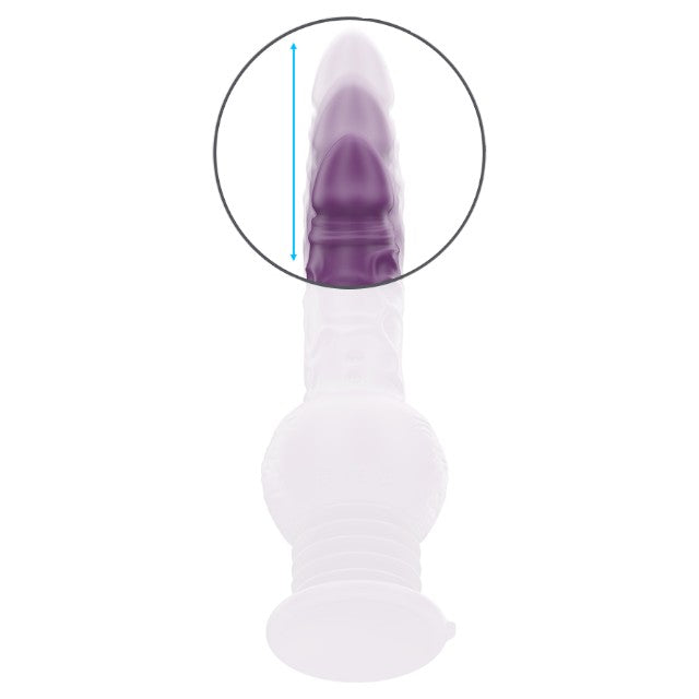 Vibrator INTENSE Tatum Multifunction, cu funcție de penetrare automată, 9 funcții de vibrație, rezistent la apă, mov