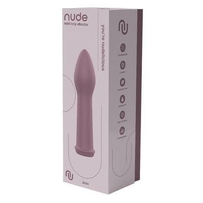 Vibrator mini DREAMTOYS Nude Jade, 10 funcții de vibrație, rezistent la apă IPX6, lungime 14.7 cm, culoare mov