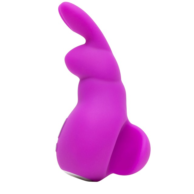 Vibrator mini Happy Rabbit - Clitoral, pentru stimularea clitorisului, 11.5 cm, mov