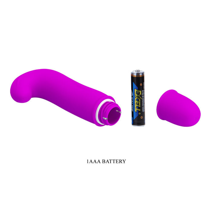 Vibrator mini PRETTY LOVE Dana, pentru punctul G, 10 funcții de vibrație, din silicon hipoalergenic, culoare roz, 10.6 cm