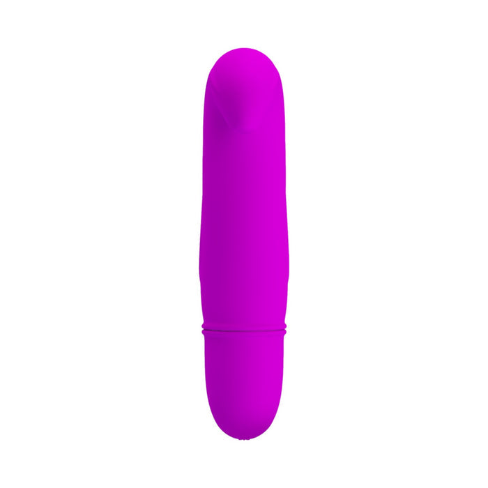 Vibrator mini PRETTY LOVE Dana, pentru punctul G, 10 funcții de vibrație, din silicon hipoalergenic, culoare roz, 10.6 cm
