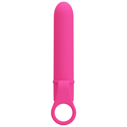 Vibrator mini PRETTY LOVE Ladon, 10 funcții de vibrație, rezistent la apă, lungime 13.5 cm, roz