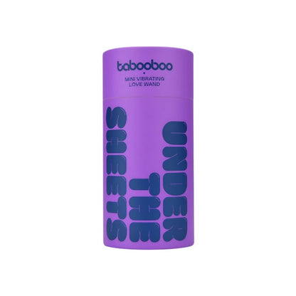 Vibrator mini wand TABOOBOO Under the Sheets, 10 funcții de vibrație, rezistent la apă, lungime 11 cm, mov
