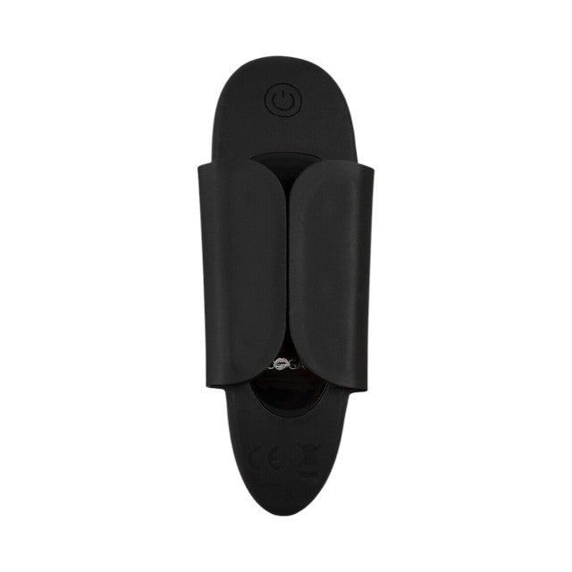 Vibrator pentru chilot GOGASM Panty Vibrator, cu aripi magnetice, control prin telecomandă, 10 funcții de vibrație, negru