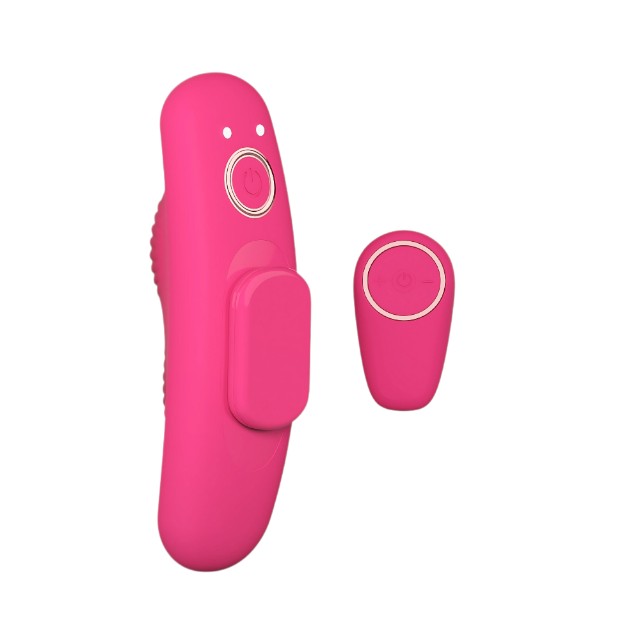 Vibrator pentru chilot MINA Veil Remote Controlled Panty, cu telecomandă, 10 funcții de vibrație, din silicon, 10 cm, roz