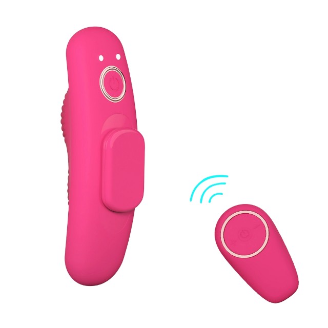 Vibrator pentru chilot MINA Veil Remote Controlled Panty, cu telecomandă, 10 funcții de vibrație, din silicon, 10 cm, roz