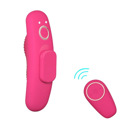 Vibrator pentru chilot MINA Veil Remote Controlled Panty, cu telecomandă, 10 funcții de vibrație, din silicon, 10 cm, roz
