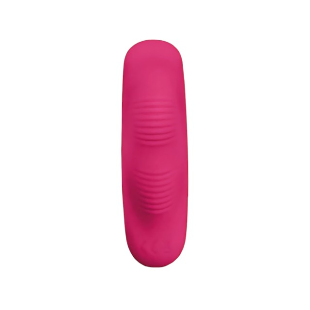 Vibrator pentru chilot MINA Veil Remote Controlled Panty, cu telecomandă, 10 funcții de vibrație, din silicon, 10 cm, roz