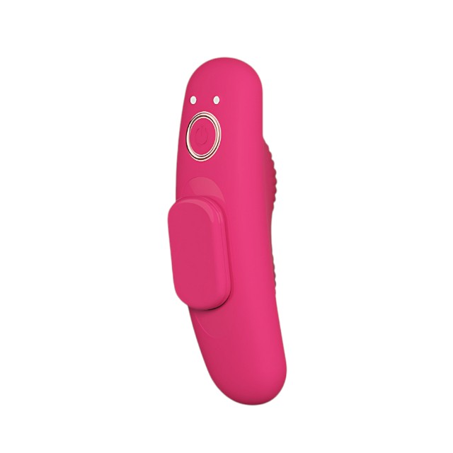 Vibrator pentru chilot MINA Veil Remote Controlled Panty, cu telecomandă, 10 funcții de vibrație, din silicon, 10 cm, roz