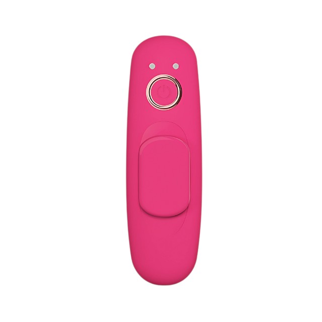Vibrator pentru chilot MINA Veil Remote Controlled Panty, cu telecomandă, 10 funcții de vibrație, din silicon, 10 cm, roz