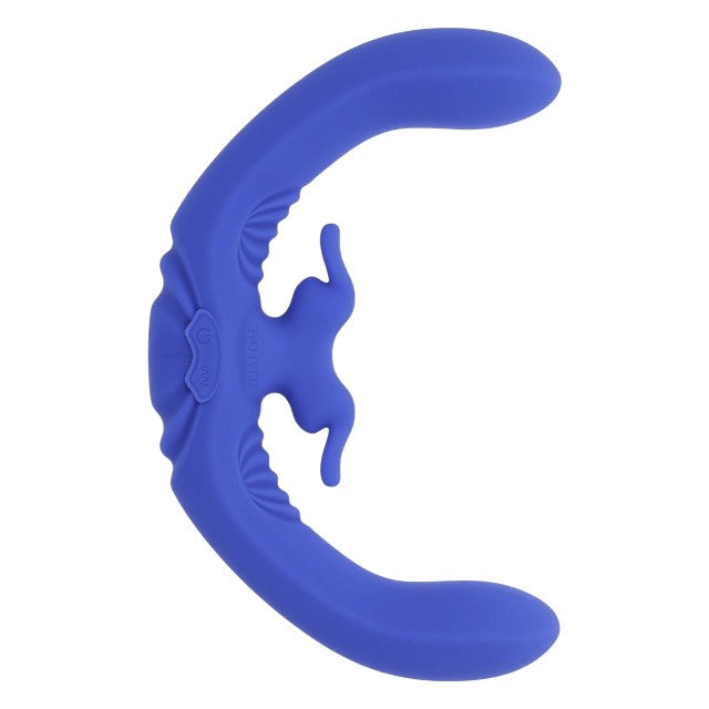 Vibrator pentru cupluri EVOLVED Lovebirds, cu telecomandă, 3 motoare cu 10 funcții de vibrație, rezistent la apă, mov
