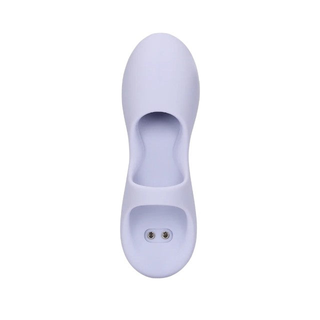 Vibrator pentru deget LOVELINE Silicone Finger Vibrator, pentru stimularea clitorisului, 10 funcții de vibrație, mov