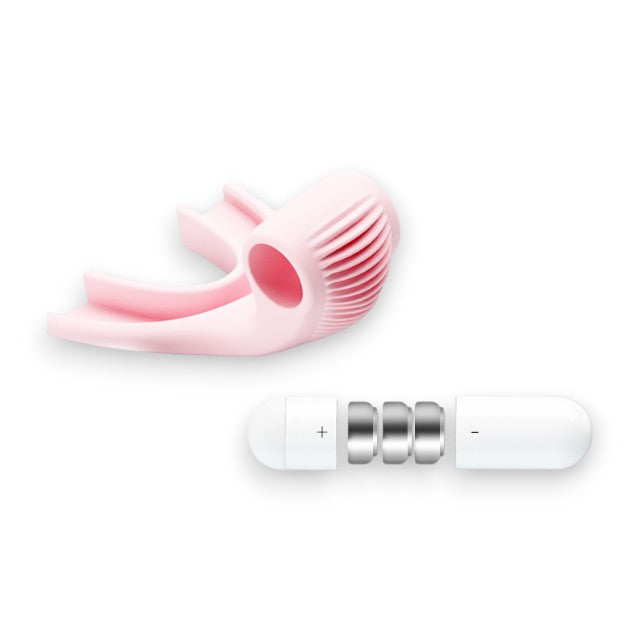 Vibrator pentru sex oral PRETTY LOVE Magic Lips, cu vibrații, bullet inclus, rezistent la apă, culoare roz, 7.5 cm