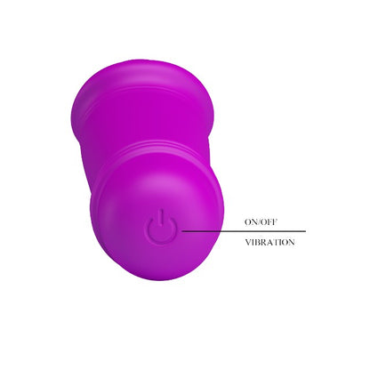 Vibrator PRETTY LOVE Emily, cu 10 funcții de vibrație, din silicon, design ușor curbat, rezistent la apă, 12.7 cm, roz