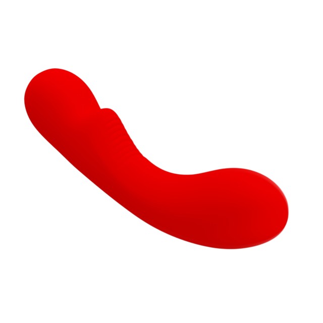 Vibrator PRETTY LOVE Matt, design elegant, 12 funcții de vibrație, funcție de memorie, din silicon moale, culoare roșu