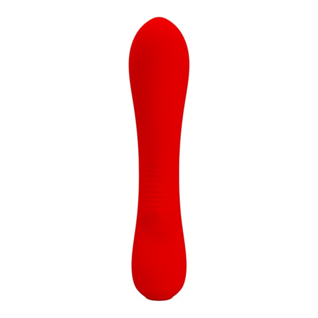 Vibrator PRETTY LOVE Matt, design elegant, 12 funcții de vibrație, funcție de memorie, din silicon moale, culoare roșu