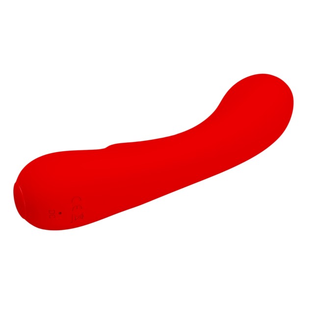Vibrator PRETTY LOVE Matt, design elegant, 12 funcții de vibrație, funcție de memorie, din silicon moale, culoare roșu