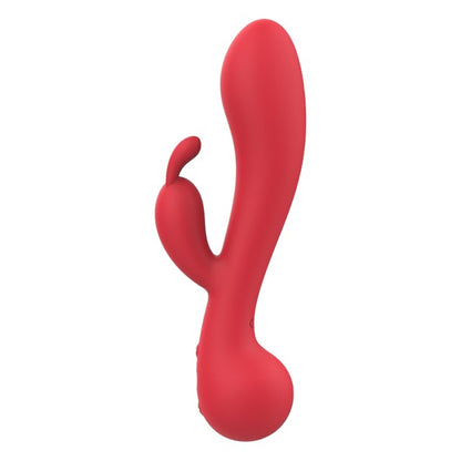 Vibrator rabbit DREAMTOYS Amour Camille, pentru stimularea clitorisului și punctului G, 10 funcții de vibrație, roșu