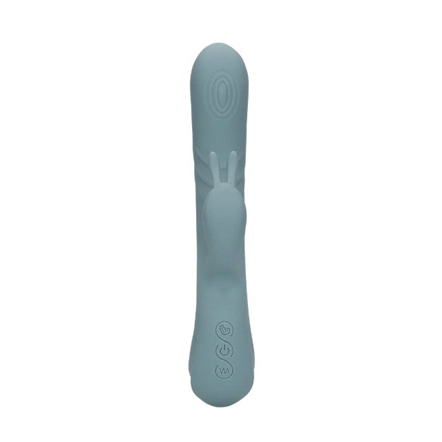 Vibrator rabbit LOVELINE Fingering Motion Rabbit Vibrator, cu funcție de mișcare internă, 20 funcții de vibrație, gri