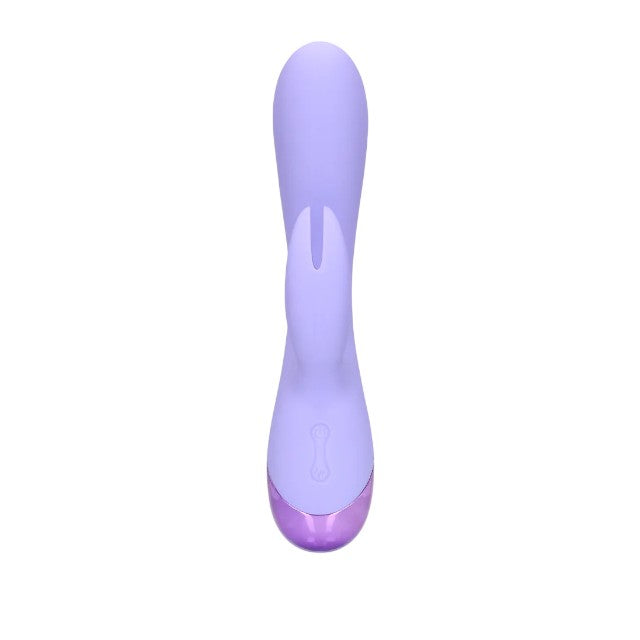 Vibrator rabbit LOVELINE Smooth Silicone Rabbit Vibrator, pentru clitoris și punctul G, 10 funcții de vibrație, mov