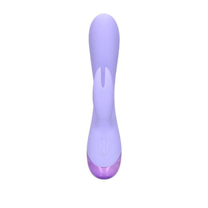 Vibrator rabbit LOVELINE Smooth Silicone Rabbit Vibrator, pentru clitoris și punctul G, 10 funcții de vibrație, mov